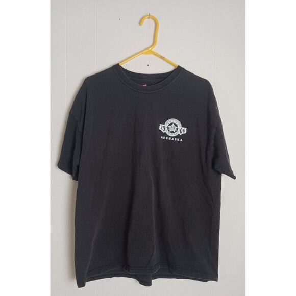 Vintage 2006 Nebraska State H.O.G. Rally Black Short Sleeve Tshirt Men's Size XL - Picture 7 of 7